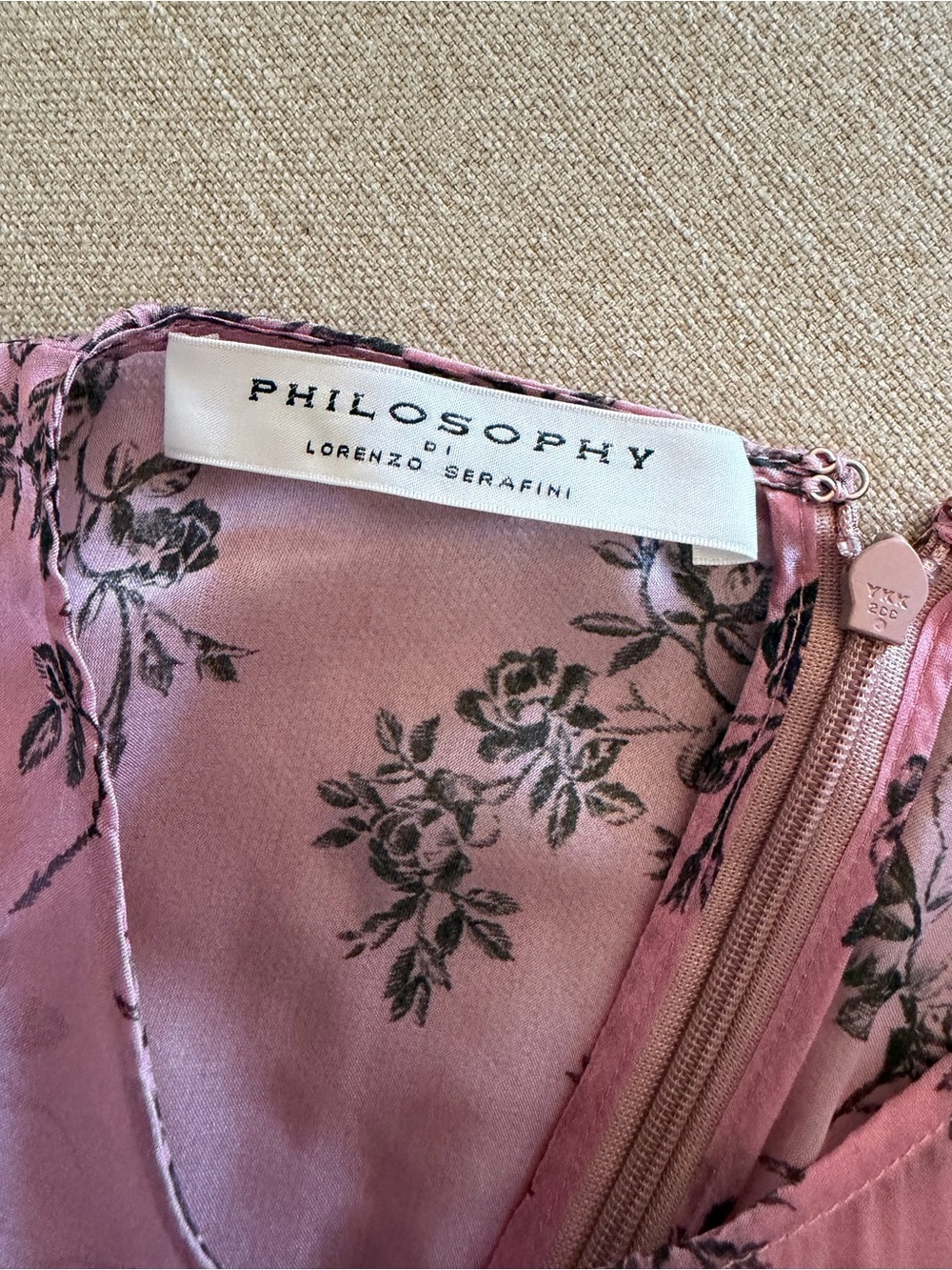 Philosophy di Lorenzo Serafini Pink Floral Tiered Maxi Dress - Picture 6 of 6